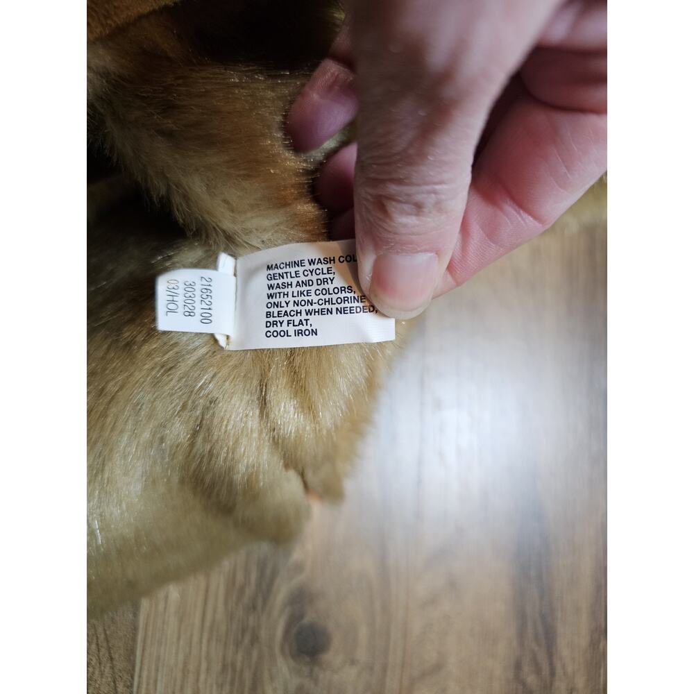 Gap Kids Faux Suede/Fur Lined Hoodie Jacket Brown Button Girls Size 5/6 EUC - Picture 6 of 7